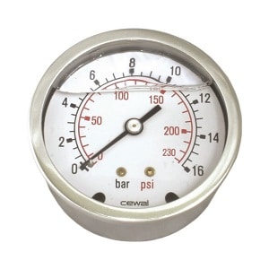 Manometer 1/4" 0-10 bar Ø50 mm