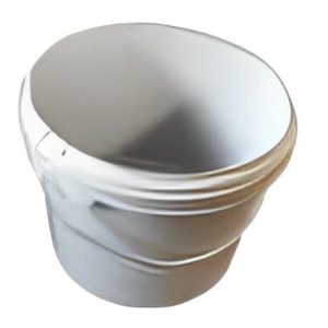 Plastspand 2,5 ltr. grå