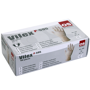 Engangs Vinylhandske str. L transperant (100 stk.)