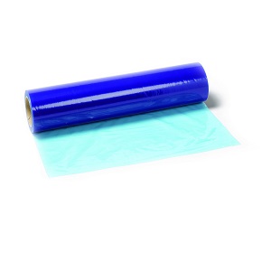 Afdækningsplast 50 cm x 100 mtr.  til glas blå