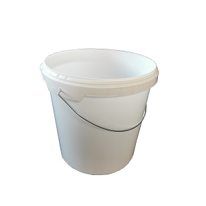 Plastspand 11 ltr. hvid - UDGÅR